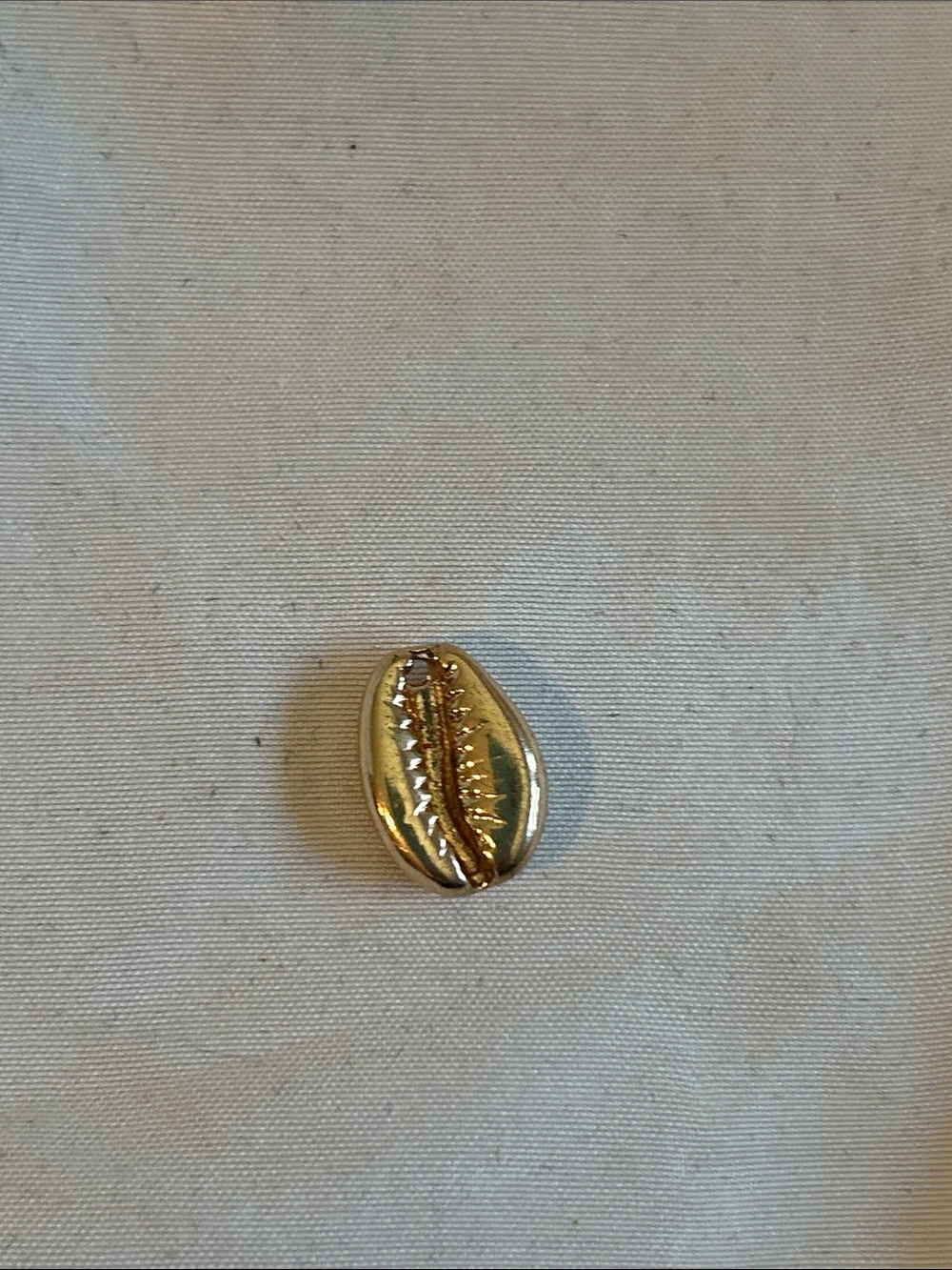 Gold Cowrie Shell Charm